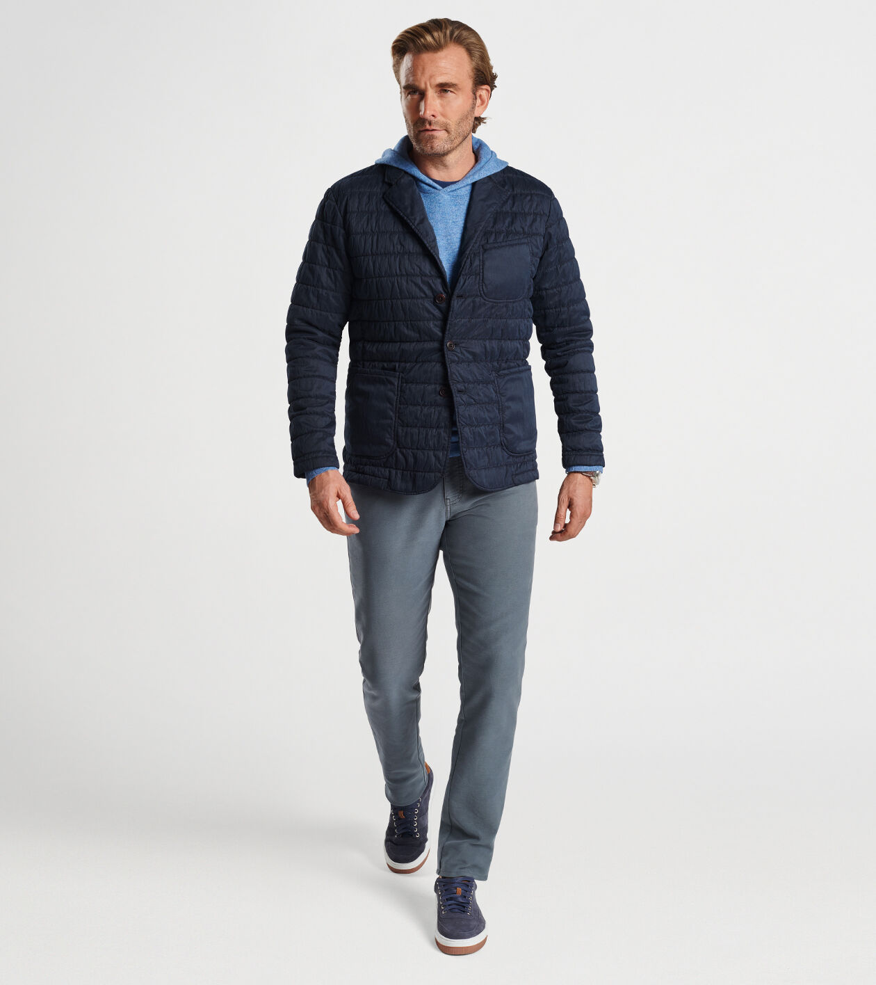 Greenwich Garment Dyed Quilted Blazer Men s Jackets Coats