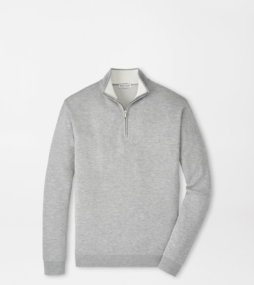 Coolspun Lite Cotton Quarter-Zip Jumper image number 1