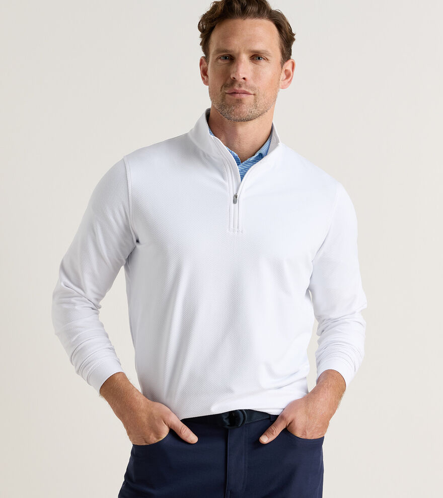Perth Cross-Hatch Performance Quarter-Zip image number 2