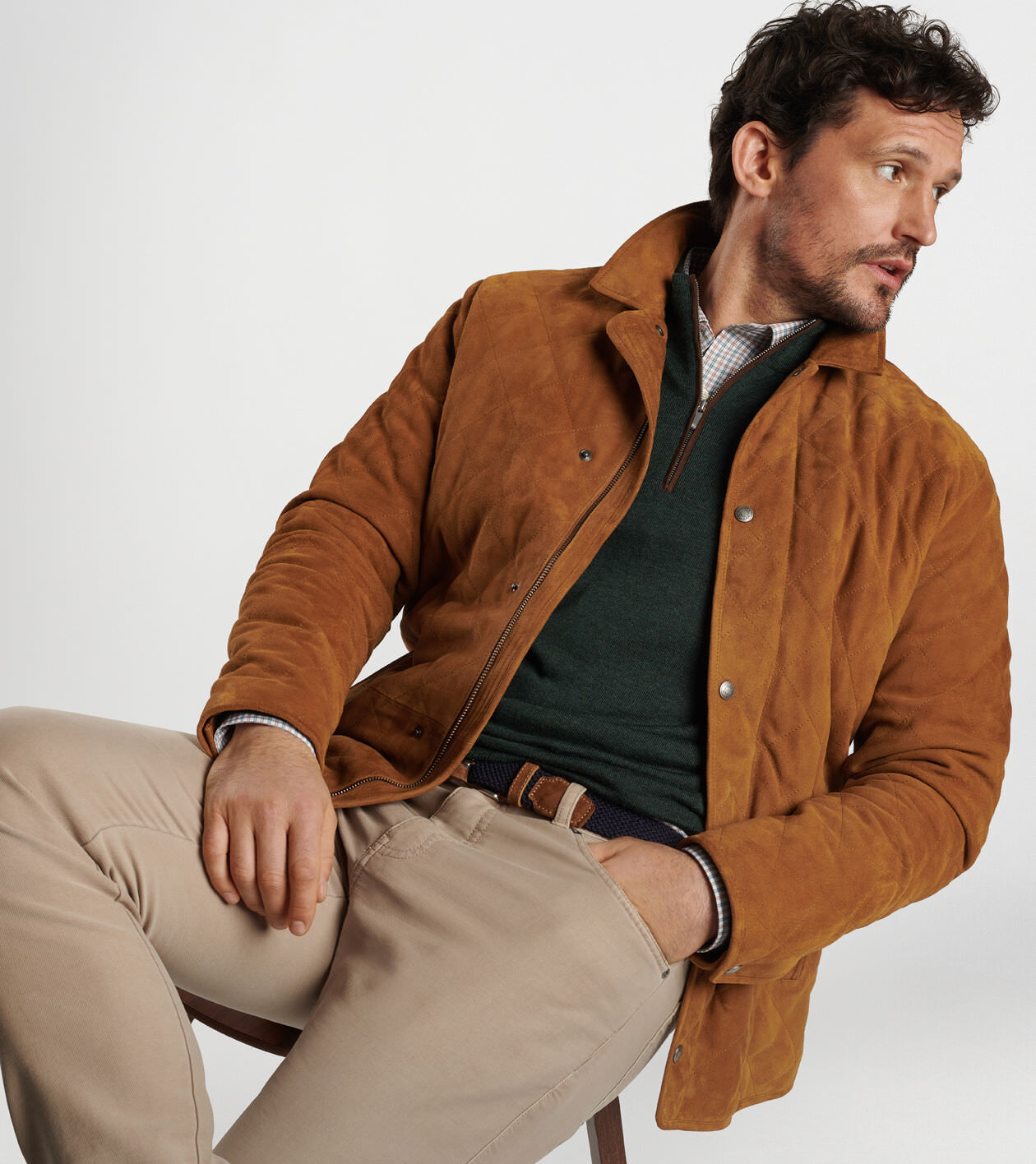 Suffolk Suede Coat Men s Jackets Coats Peter Millar