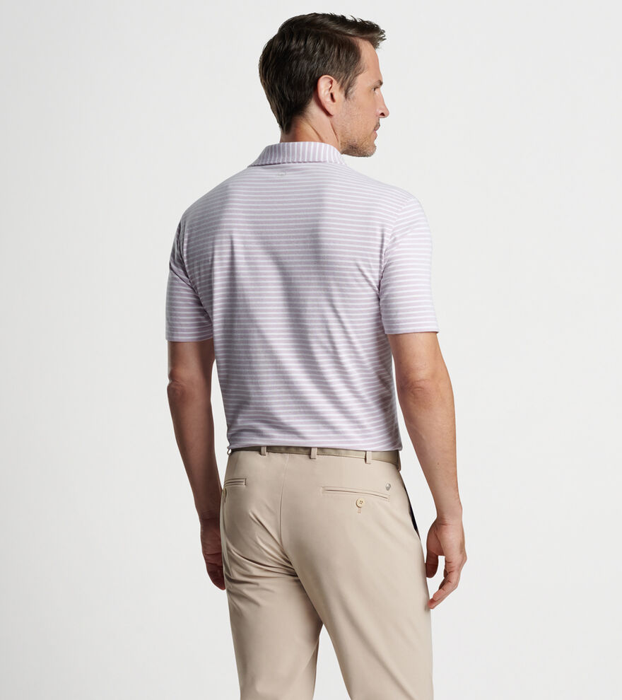 Albatross Stripe Cotton Blend Piqu&eacute; Polo - Alternate Image 2
