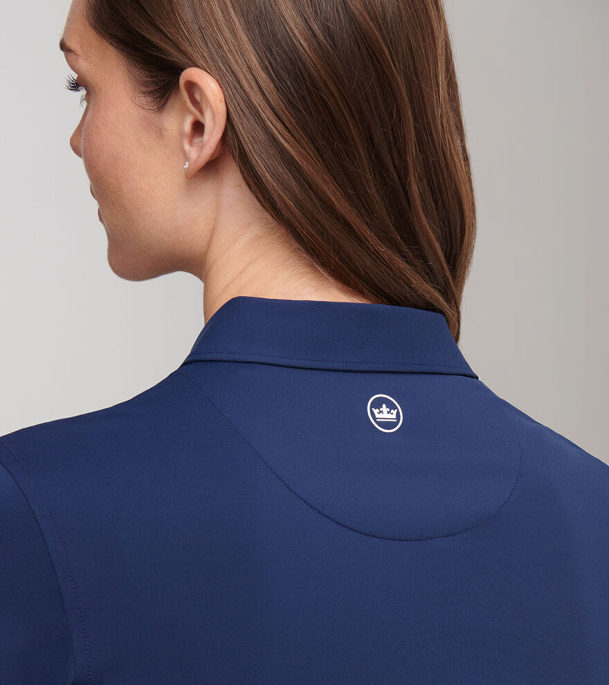 Women's Short Sleeve Button Polo image number 4