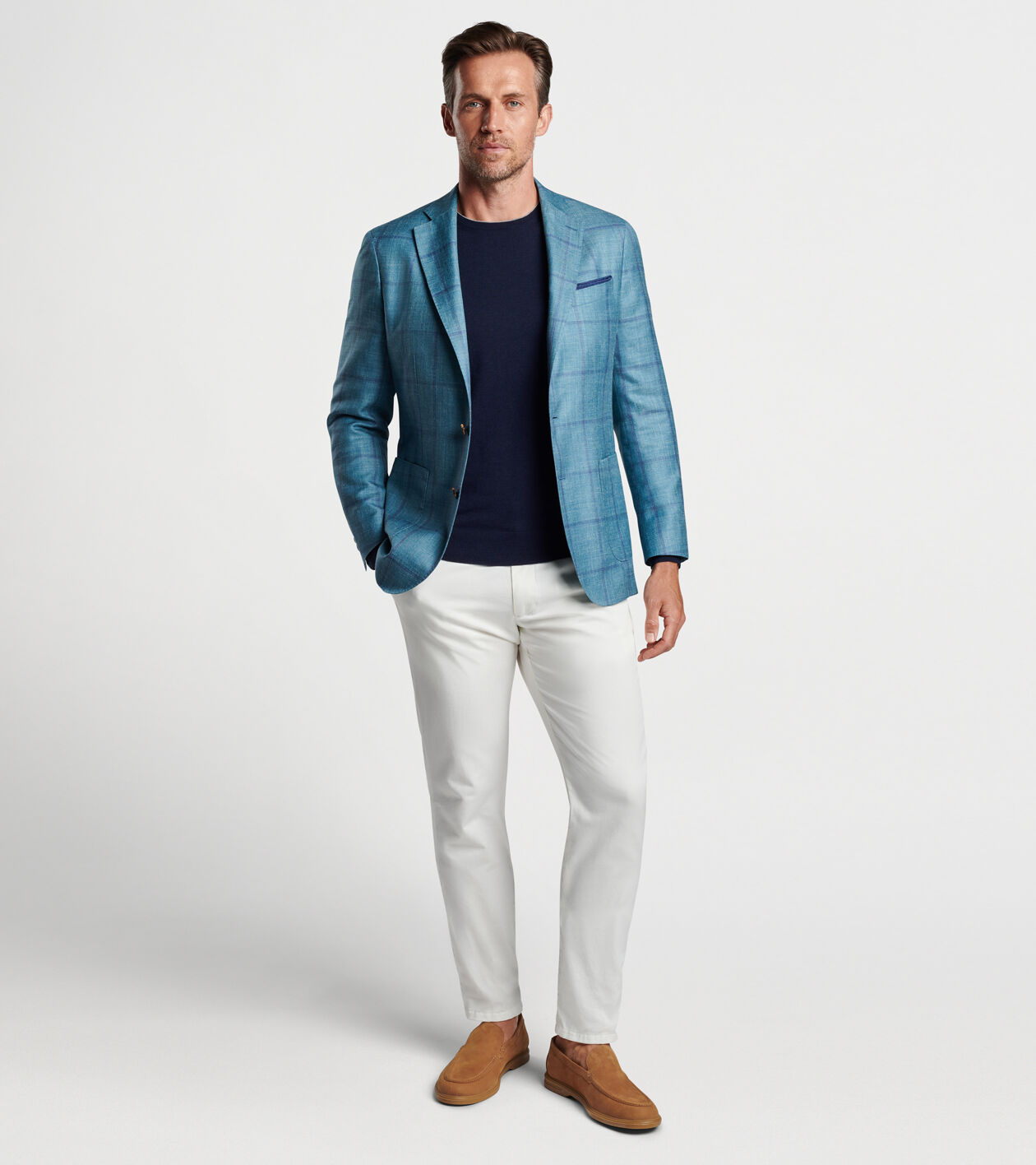 Windowpane blazer discount