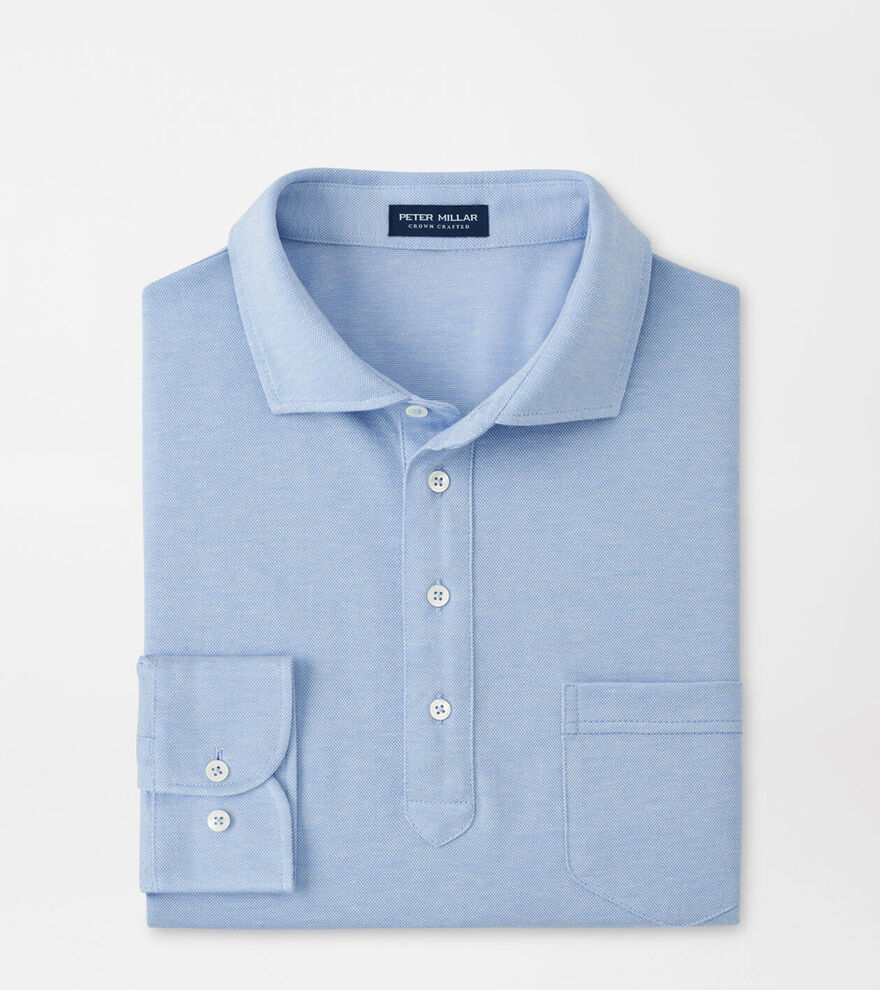 Amble Long-Sleeve Cotton Cashmere Polo image number 1