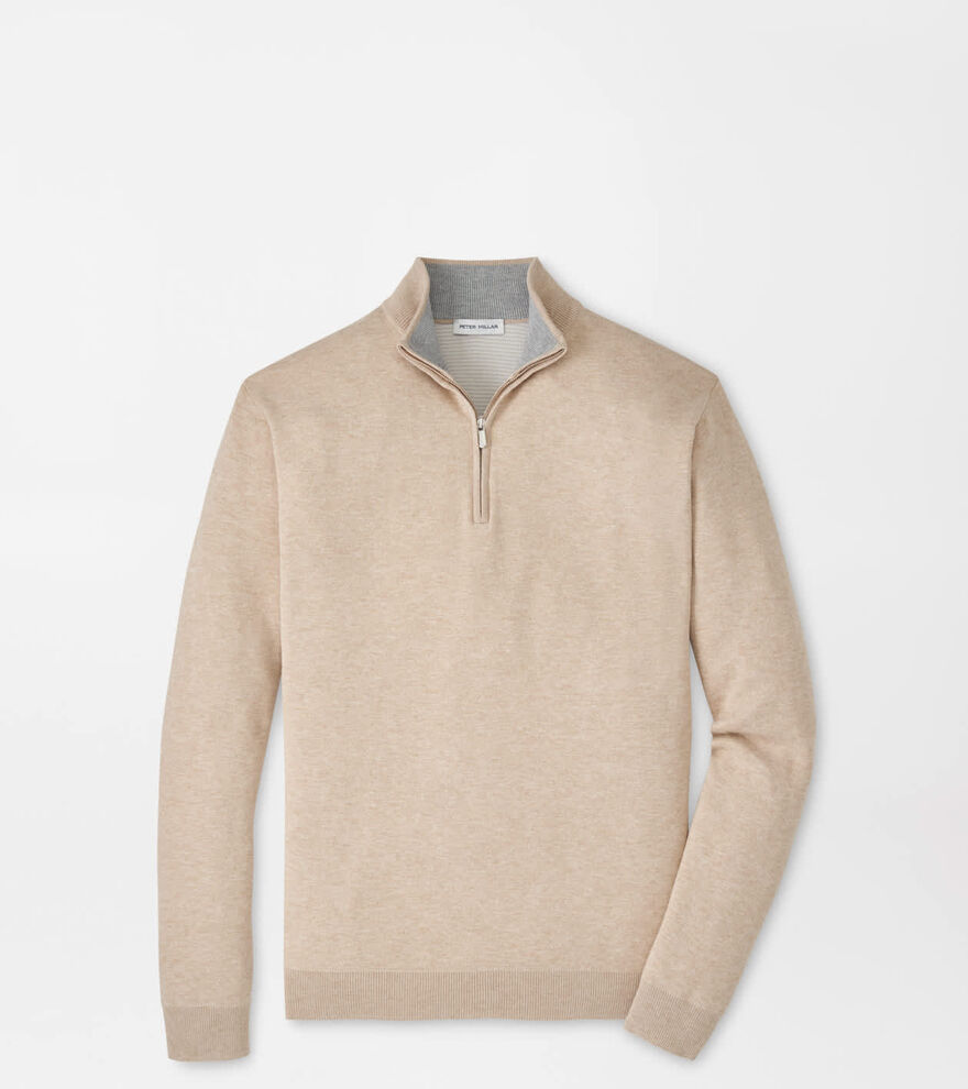 Coolspun Lite Cotton Quarter-Zip Jumper image number 1