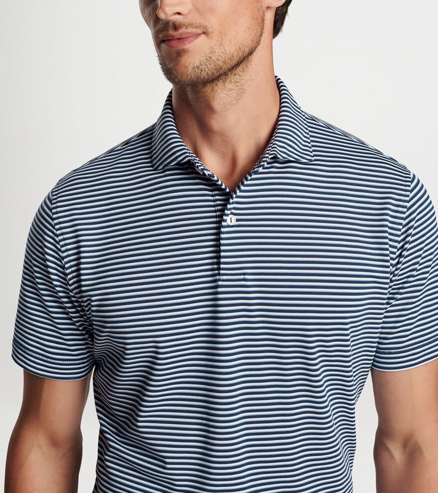 Tempo Performance Mesh Polo (Edwin Spread Collar) Men's Polos Peter