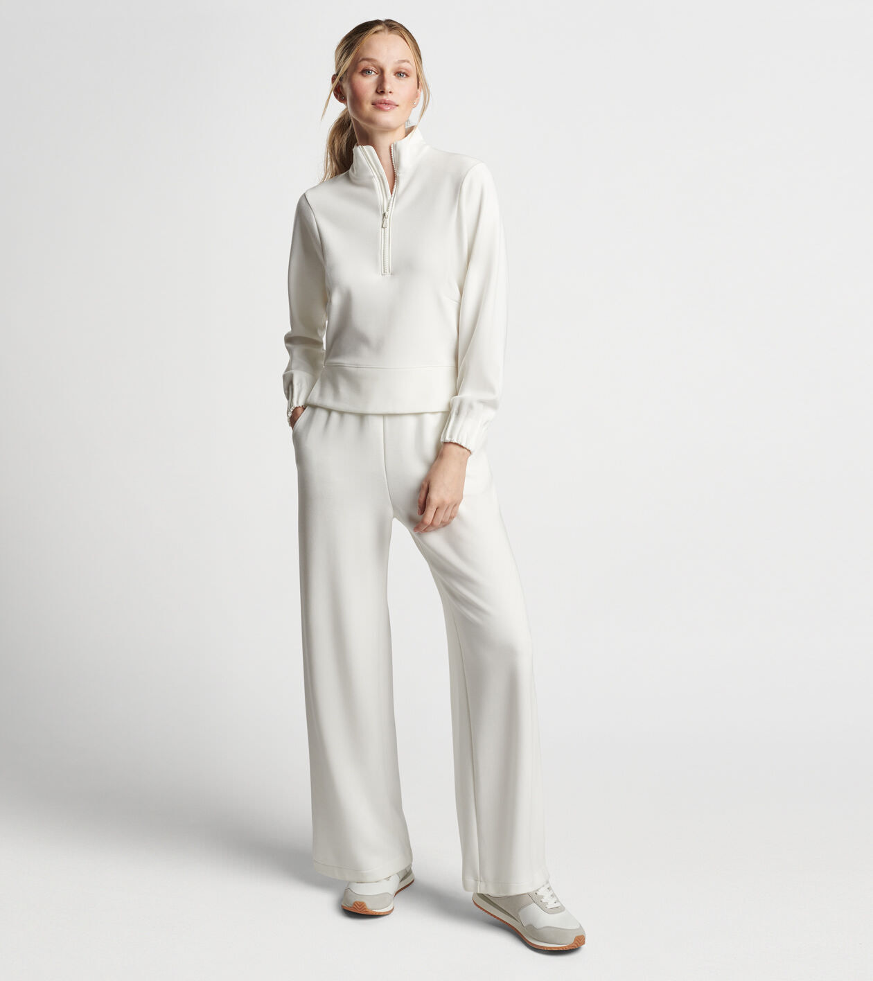 Flora Knit Half Zip Pullover