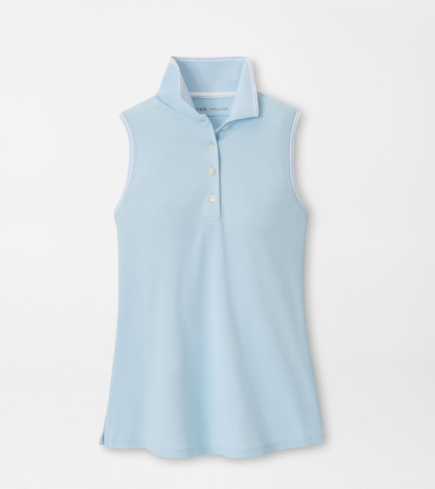 Canterbury Tipped Sport Mesh Sleeveless Polo image number 1