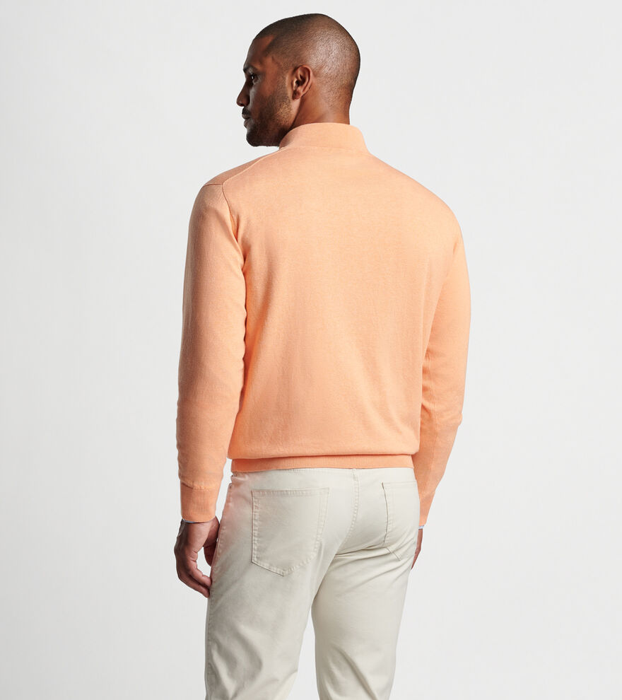 Peter Millar Mens Whitaker Quarter Zip Sweater