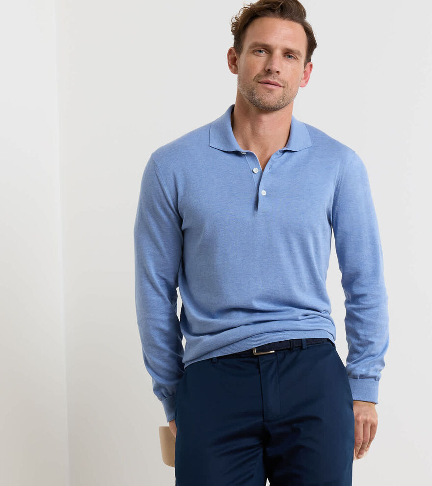 Mariner Sea Island Cotton Jumper Polo - Alternate Image 1
