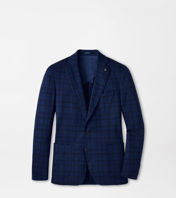 Barrett Knit Windowpane Blazer