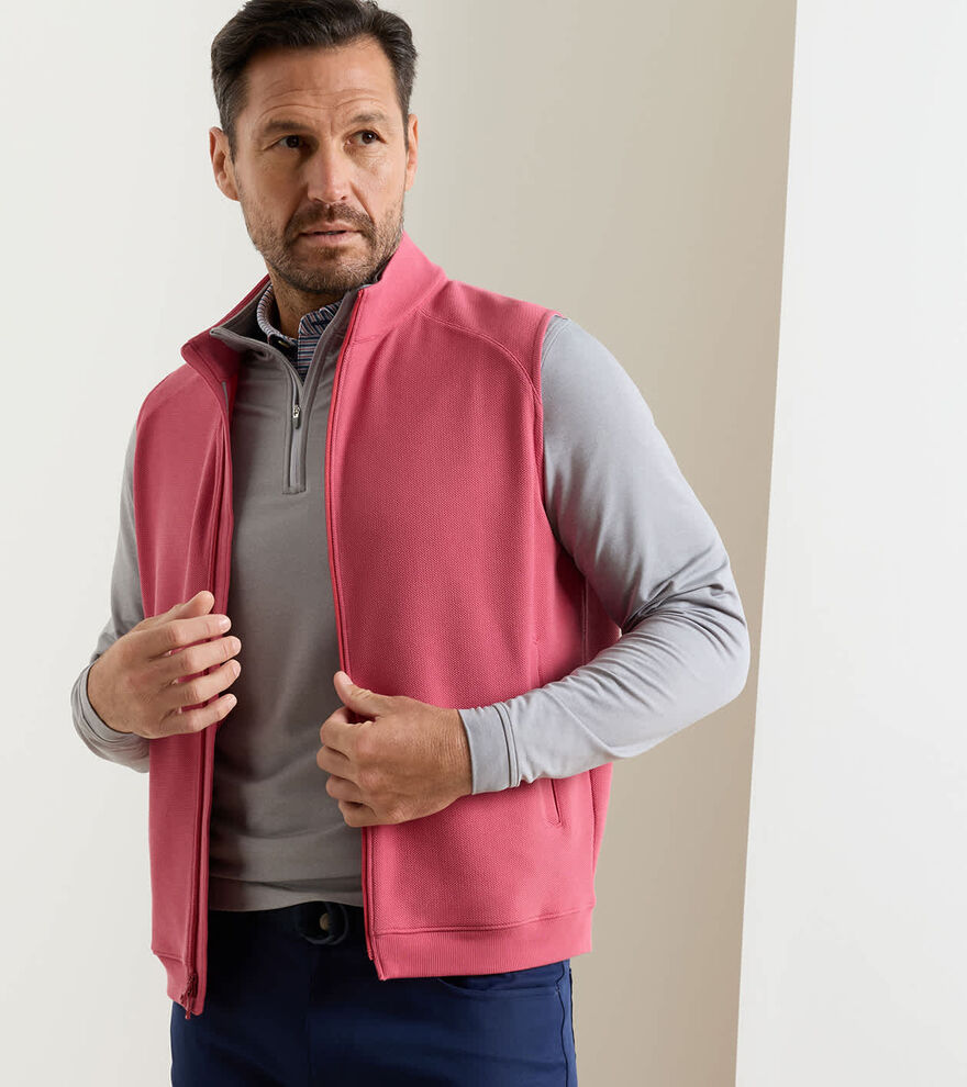 Cradle Piqu&eacute; Performance Full-Zip Gilet - Alternate Image 1