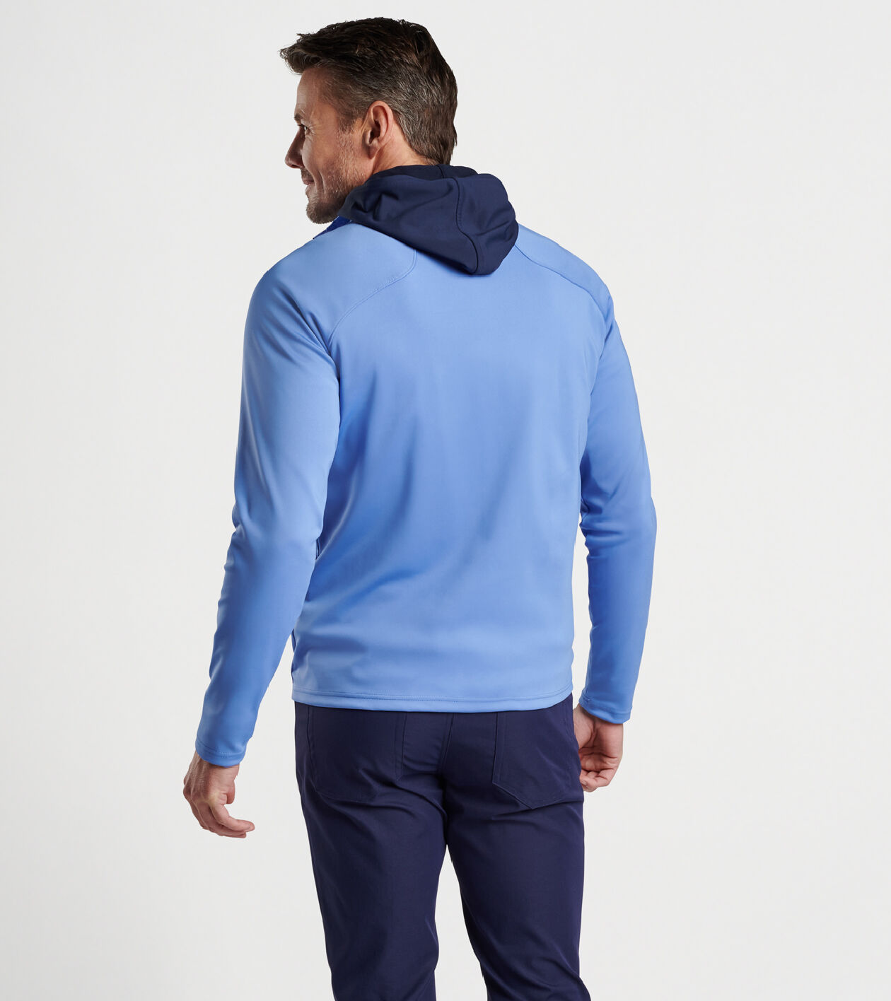 Merge stretch full zip hybrid top jacket
