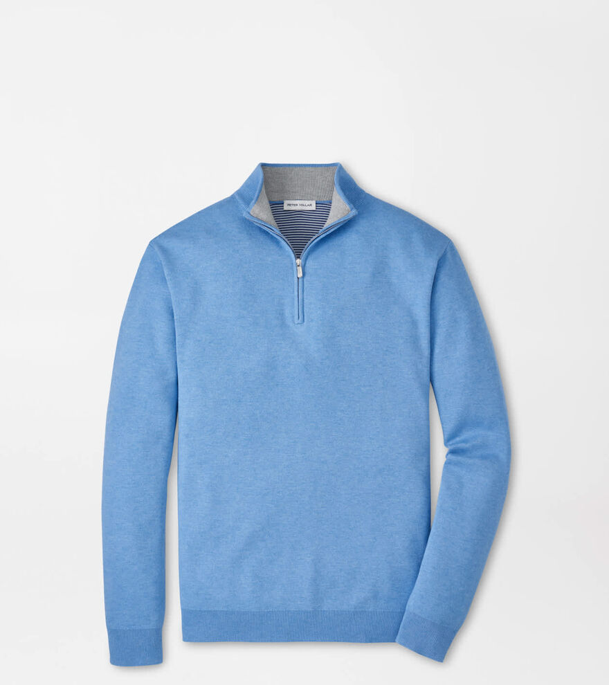Coolspun Lite Cotton Quarter-Zip Jumper image number 1