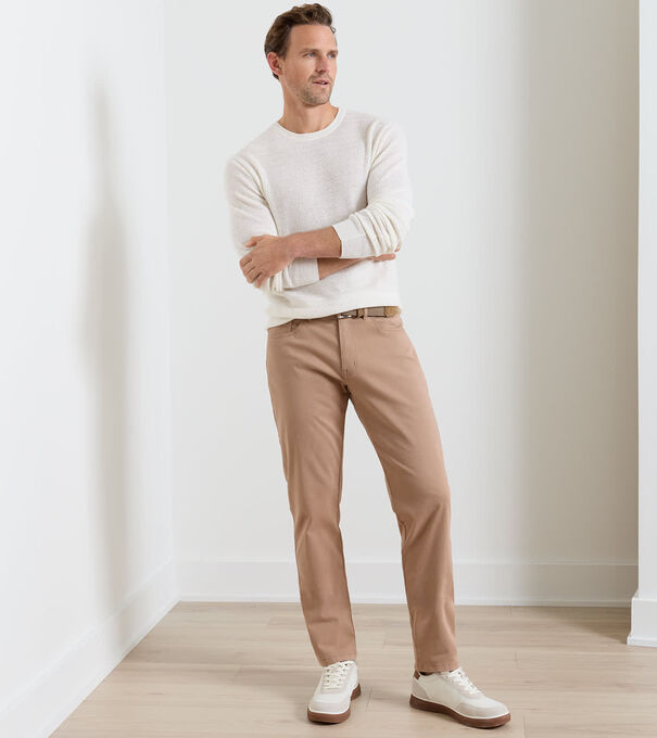 Signature Sateen Five-Pocket Trouser - Alternate Image 1
