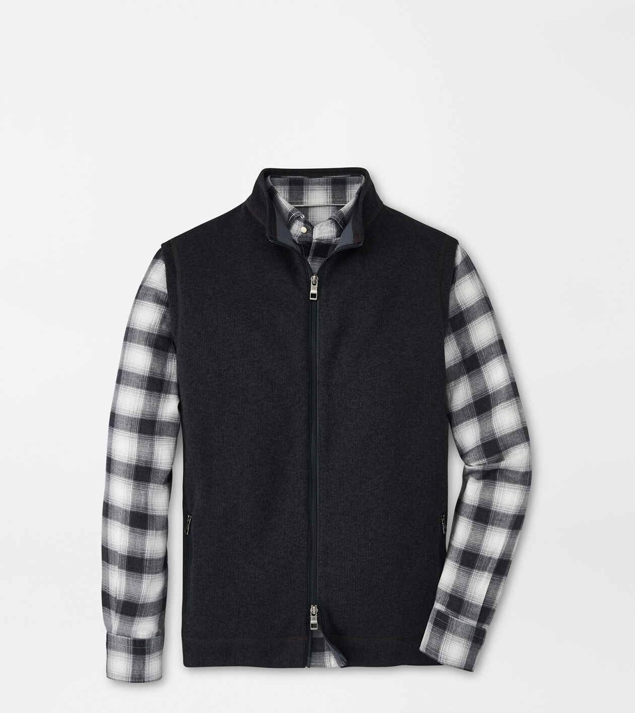 Men's sweater fleece vest hotsell