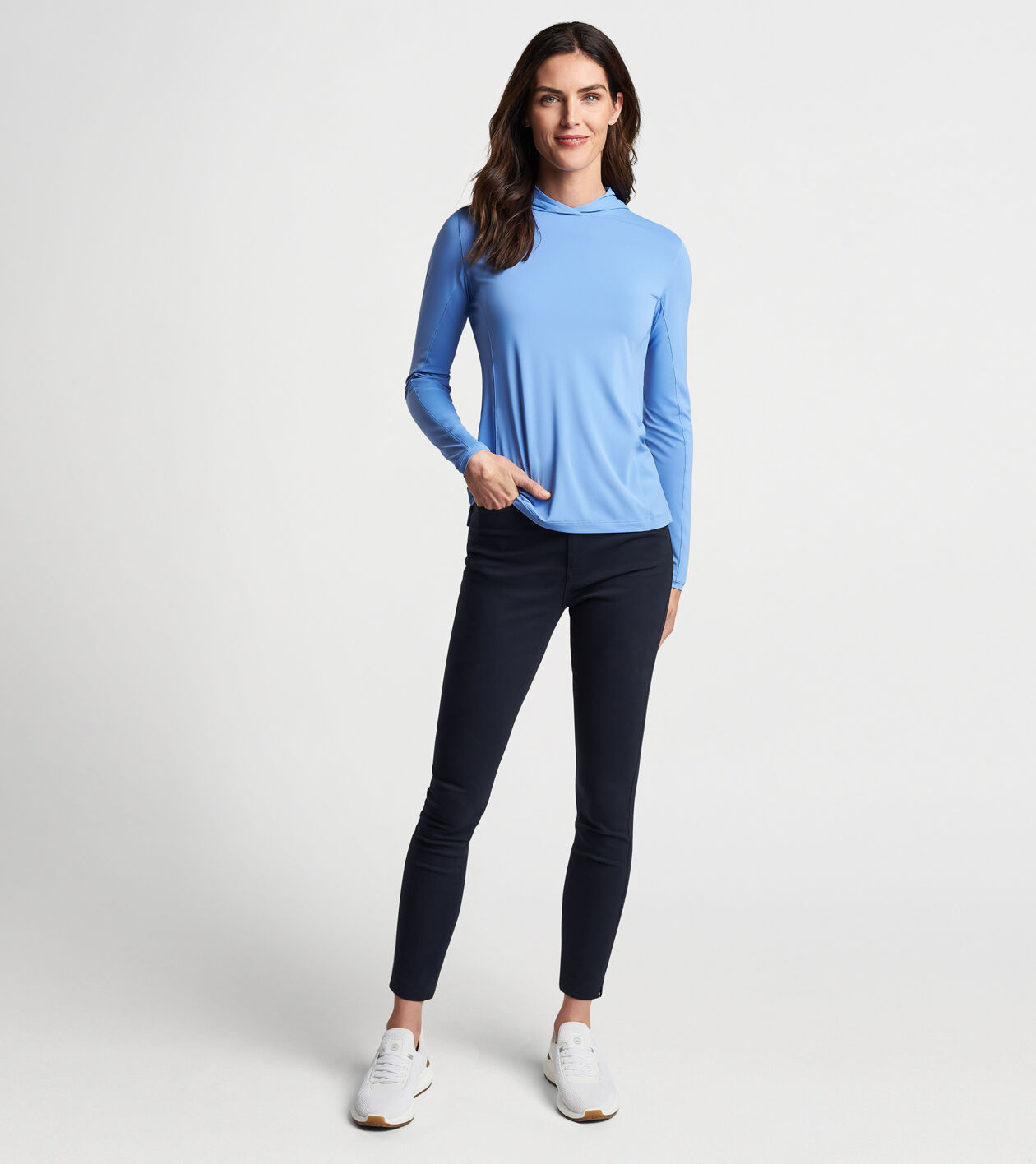 Long sleeve store hooded sun shirt