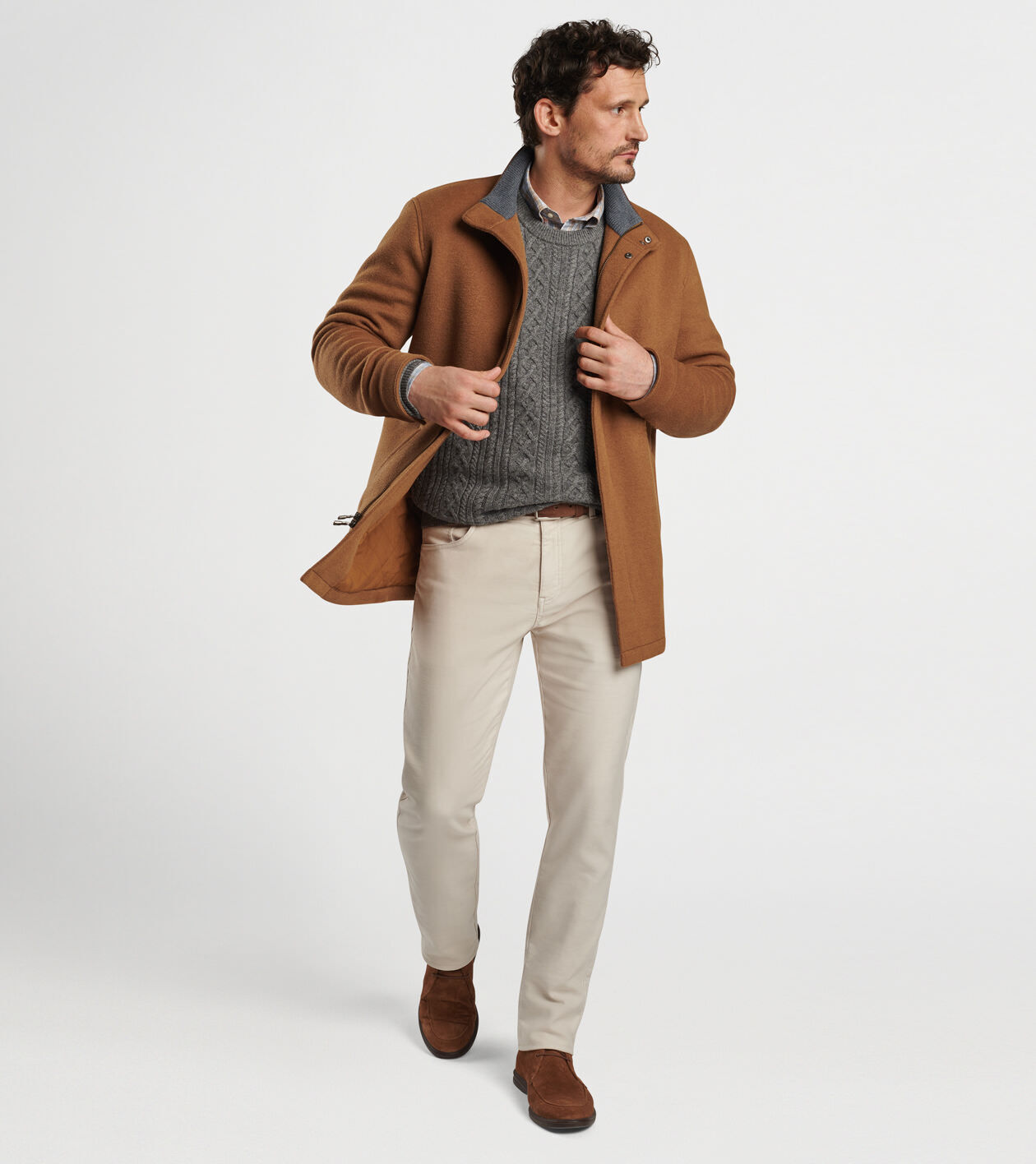 Crown Flex Fleece City Coat Men s Jackets Coats Peter Millar