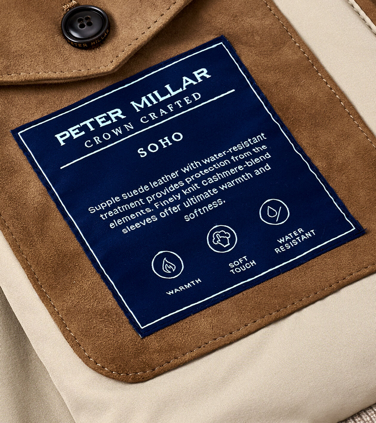 Soho Suede Cardigan Men s Jumpers Peter Millar