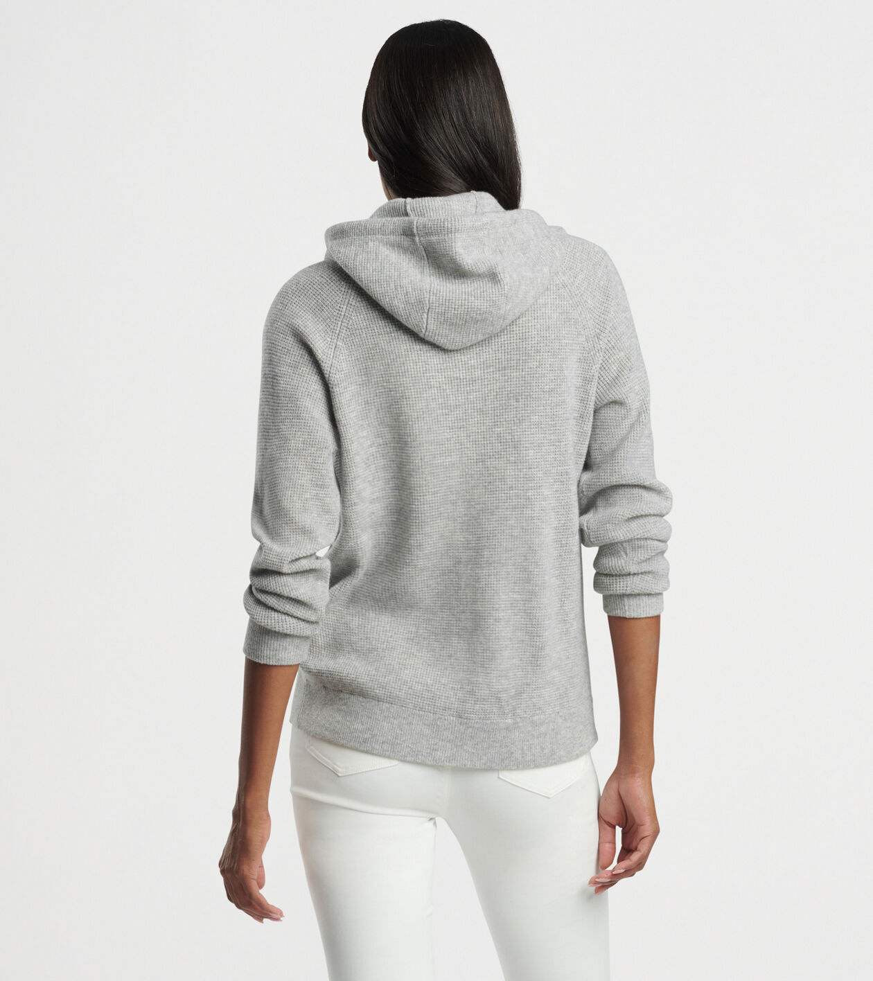 Waffle hooded cardigan hot sale