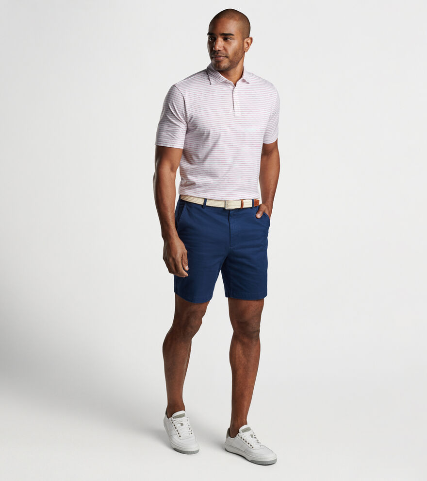 Pilot Mill Cedar Stripe Short-Sleeve Polo image number 2