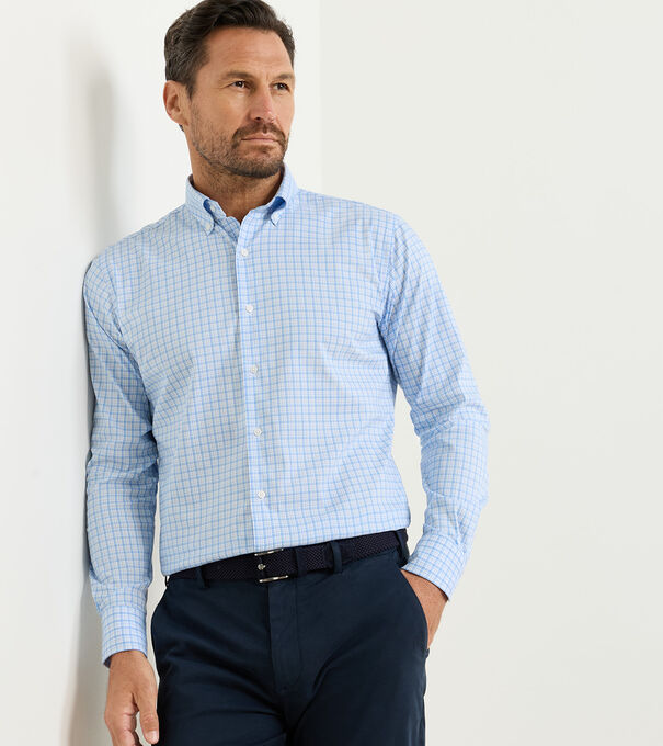 Calvin Crown Lite Cotton-Stretch Shirt