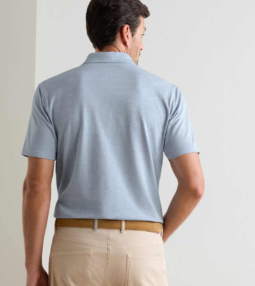 Excursionist Flex Herringbone Knit Polo image number 3