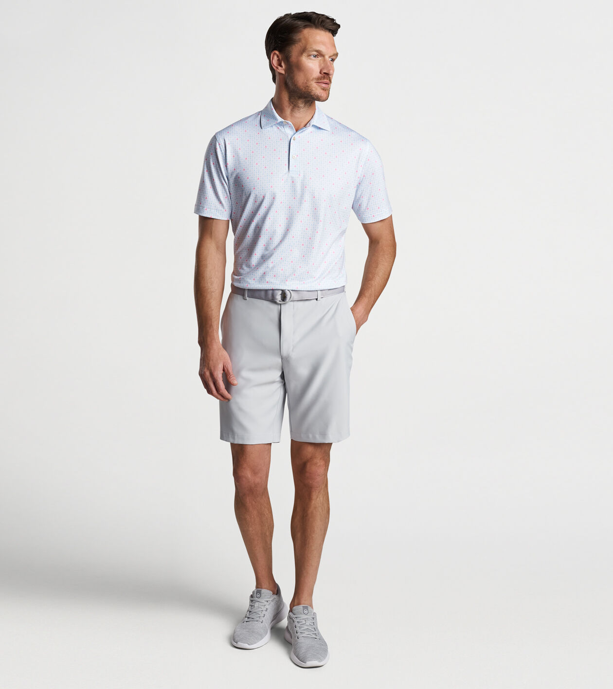 Skull In One Performance Jersey Polo Sean Self Collar Men s Polos Peter Millar