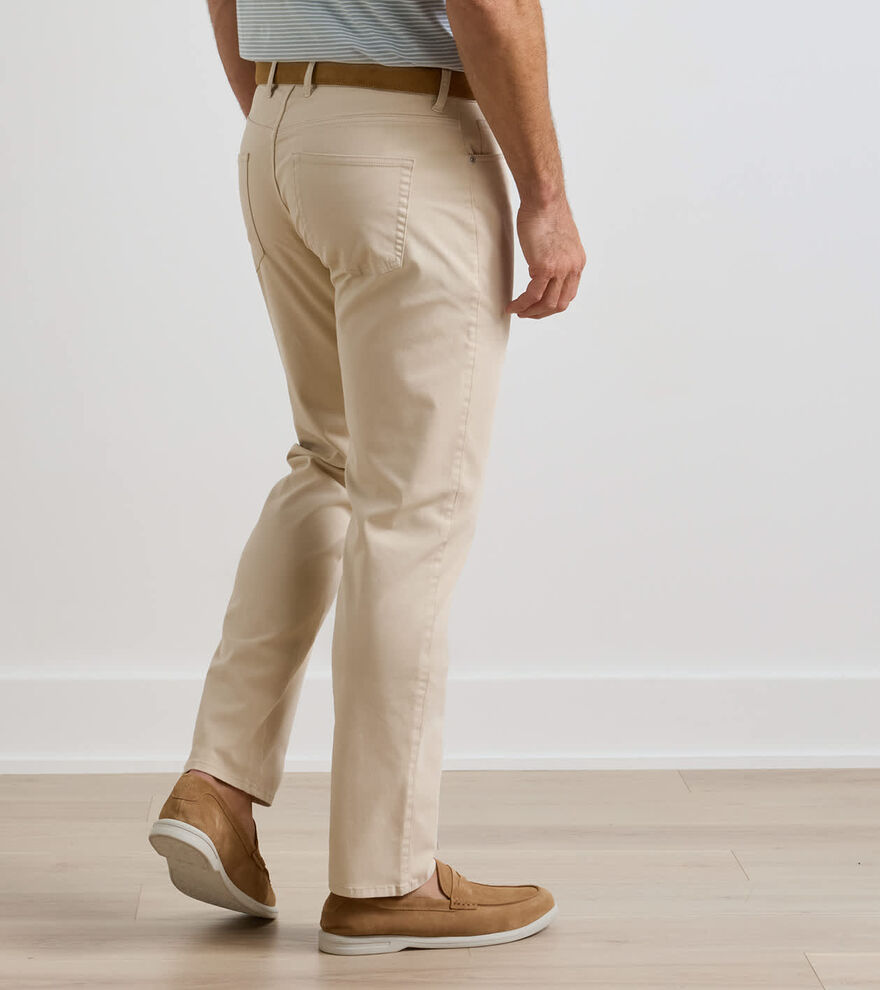 Signature Sateen Five-Pocket Trouser image number 3