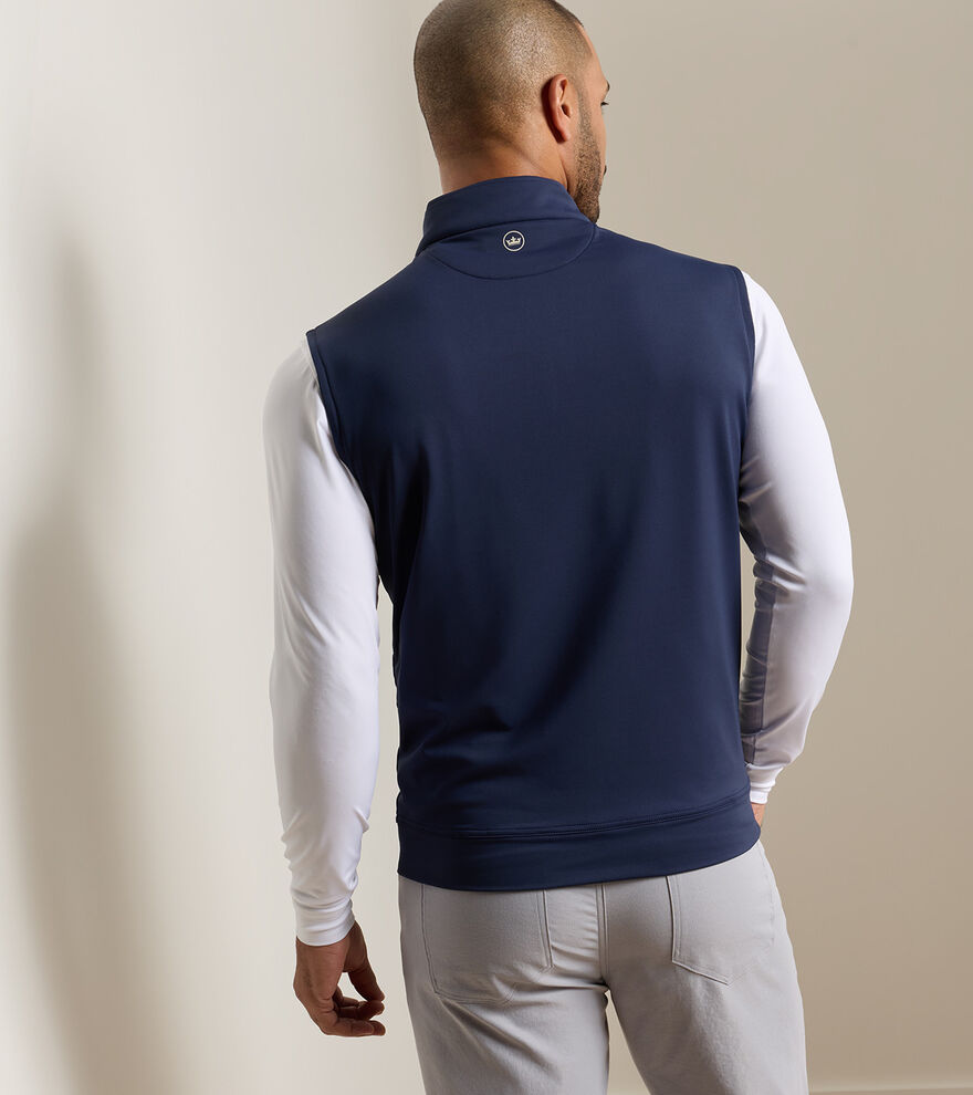 Galway Stretch Loop Terry Quarter-Zip Gilet - Alternate Image 2