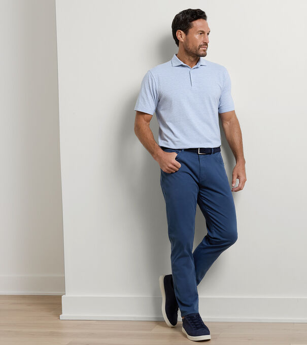 Signature Sateen Five-Pocket Trouser - Alternate Image 1