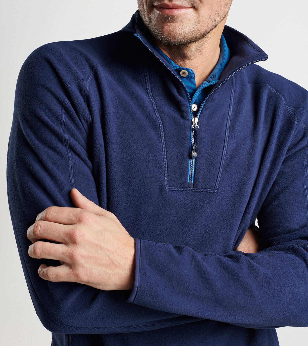 Mens half top zip pullover fleece