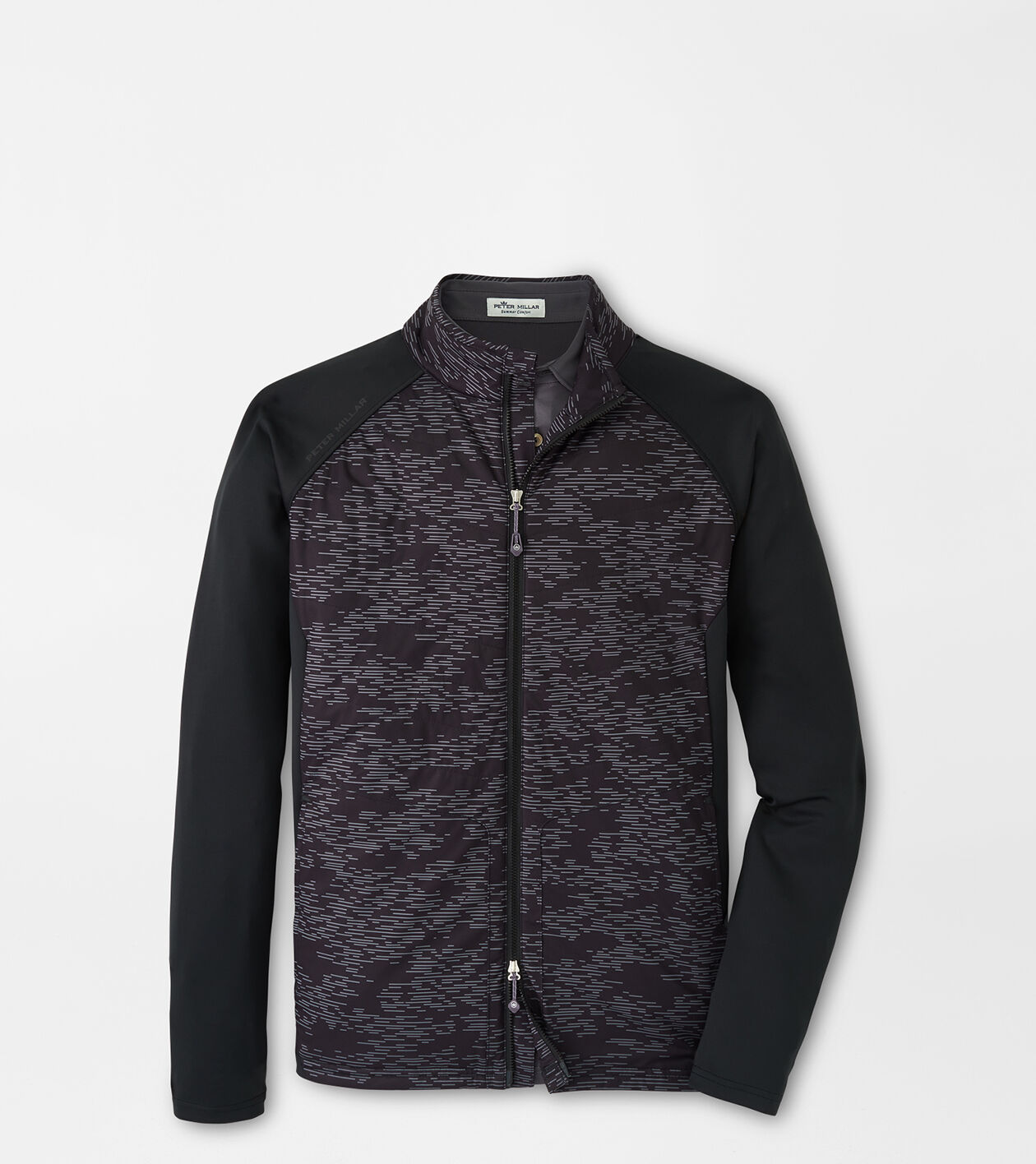 Merge stretch full zip hybrid top jacket