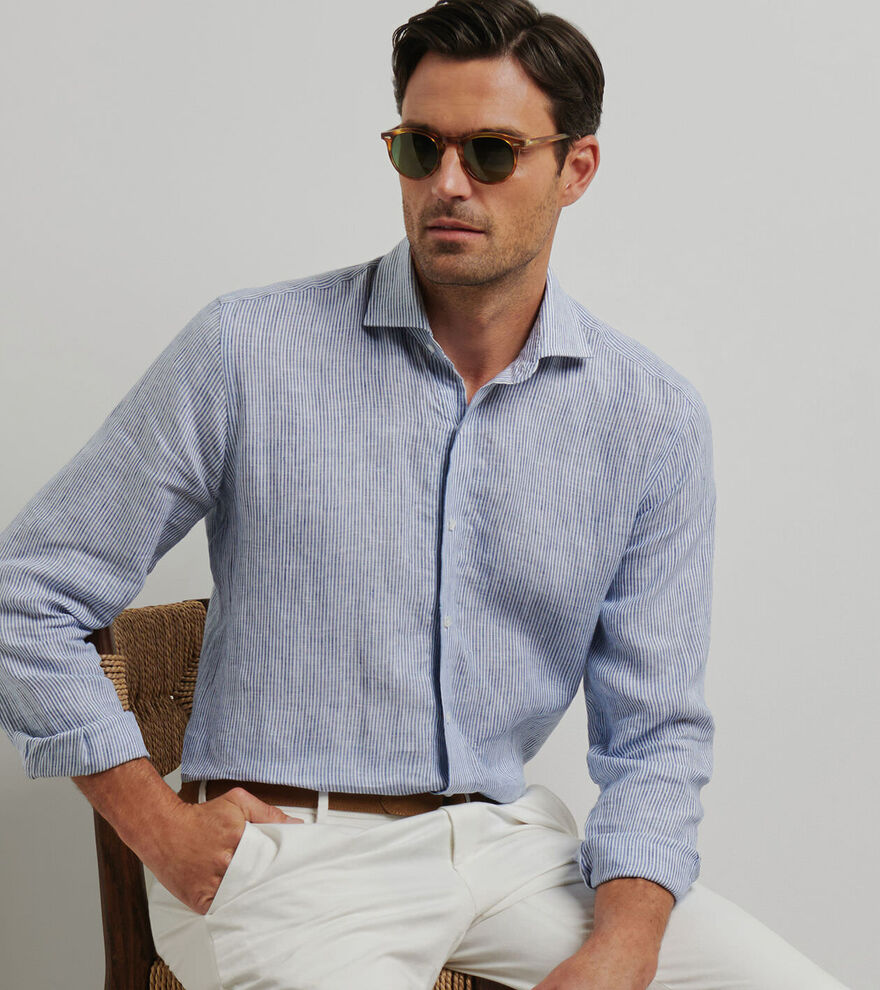 Astino Lino Stripe Shirt image number 4