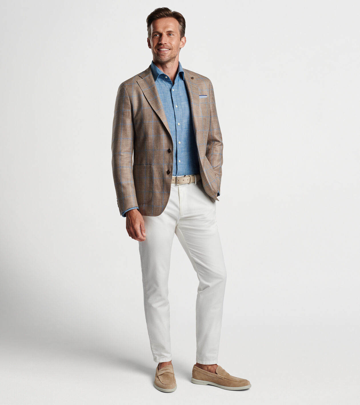 Windowpane blazer hot sale