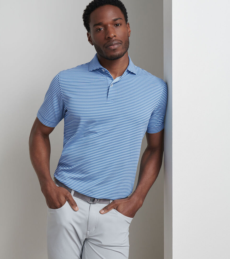 Peter Millar Verse Performance Mesh Polo Light Willow