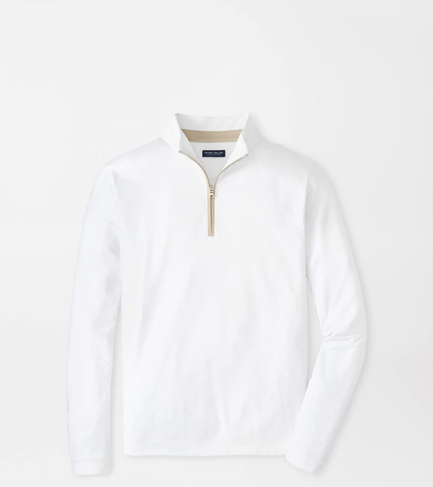 Albatross Cotton-Blend Piqu&eacute; Quarter-Zip image number 1