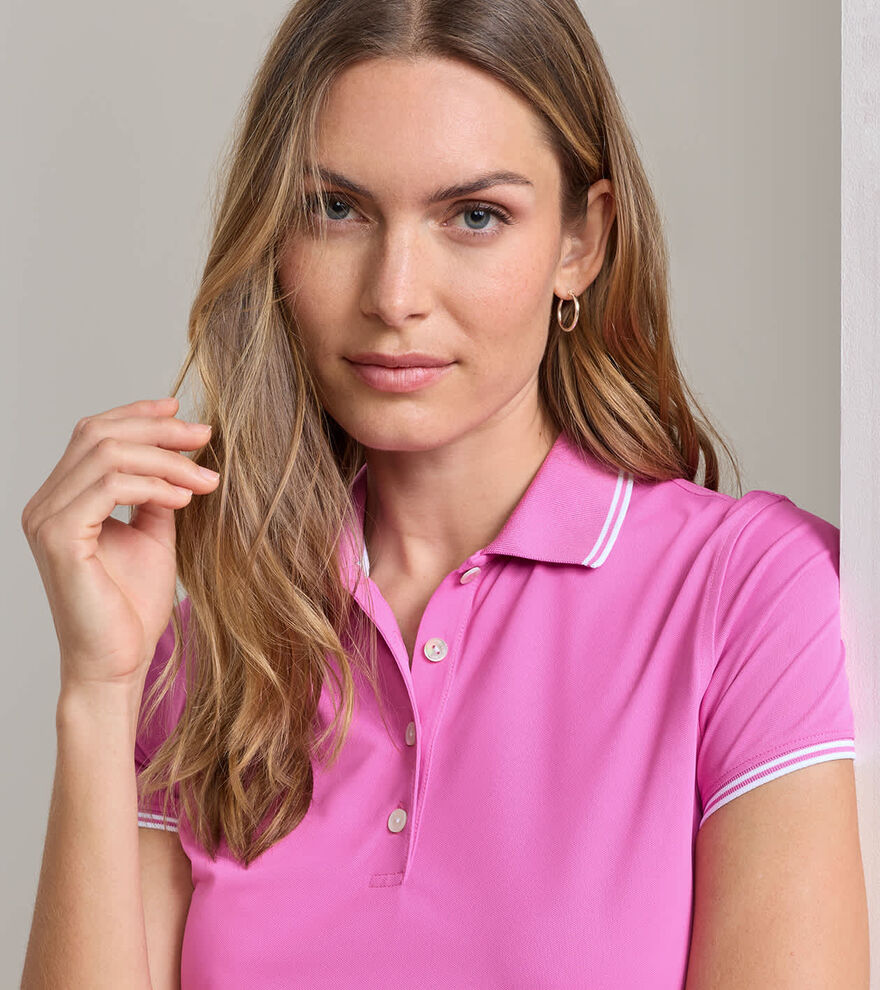 Canterbury Tipped Sport Mesh Short Sleeve Polo - Alternate Image 4