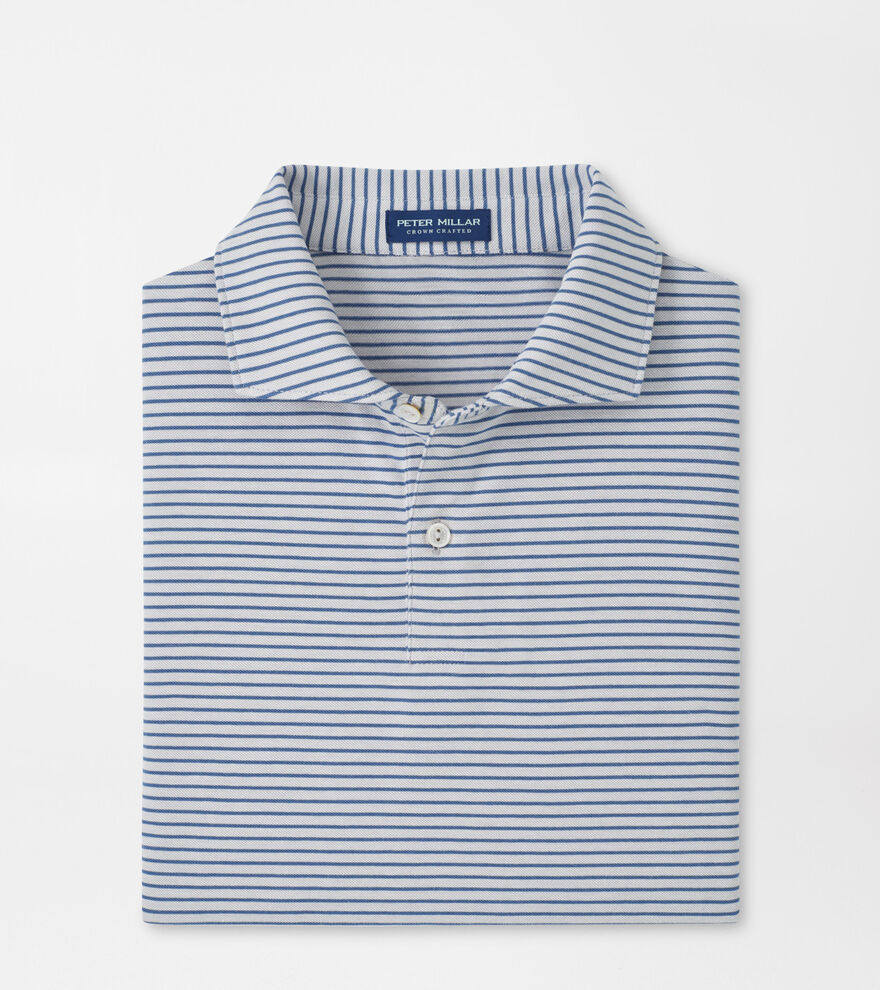 Albatross Stripe Cotton-Blend Piqu&eacute; Polo image number 1