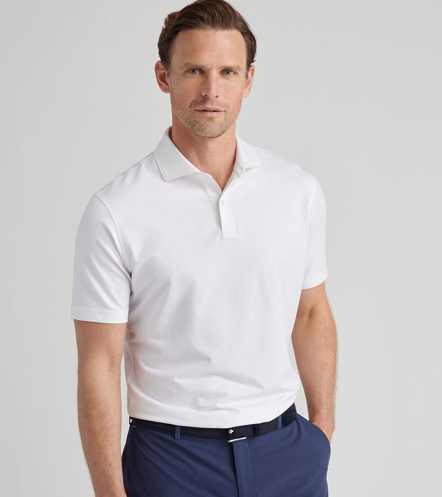 Albatross Cotton-Blend Piqu&eacute; Polo image number 2