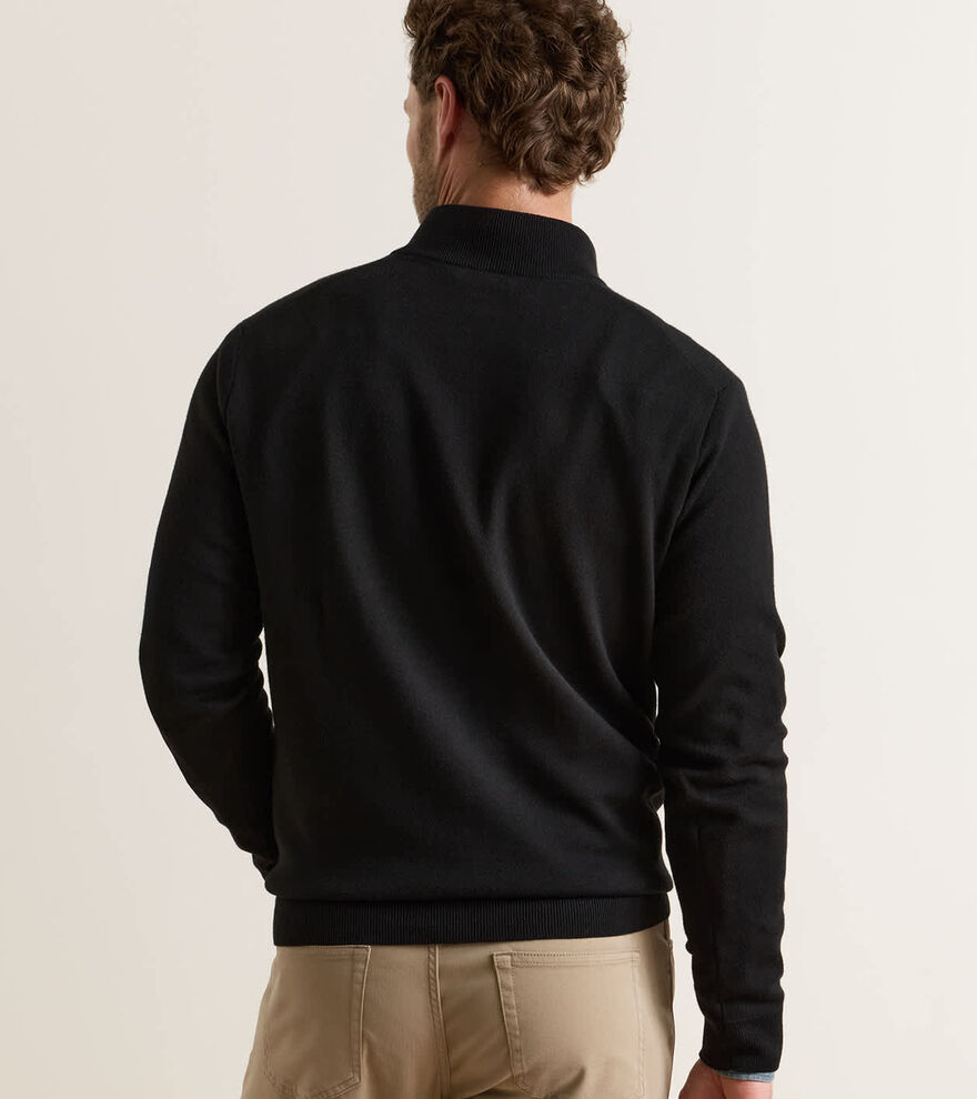 Coolspun Lite Cotton Quarter-Zip Jumper image number 3