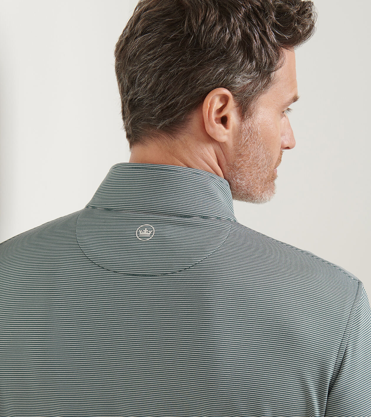 Perth Sugar Stripe Performance Quarter-Zip | Men's Pullovers