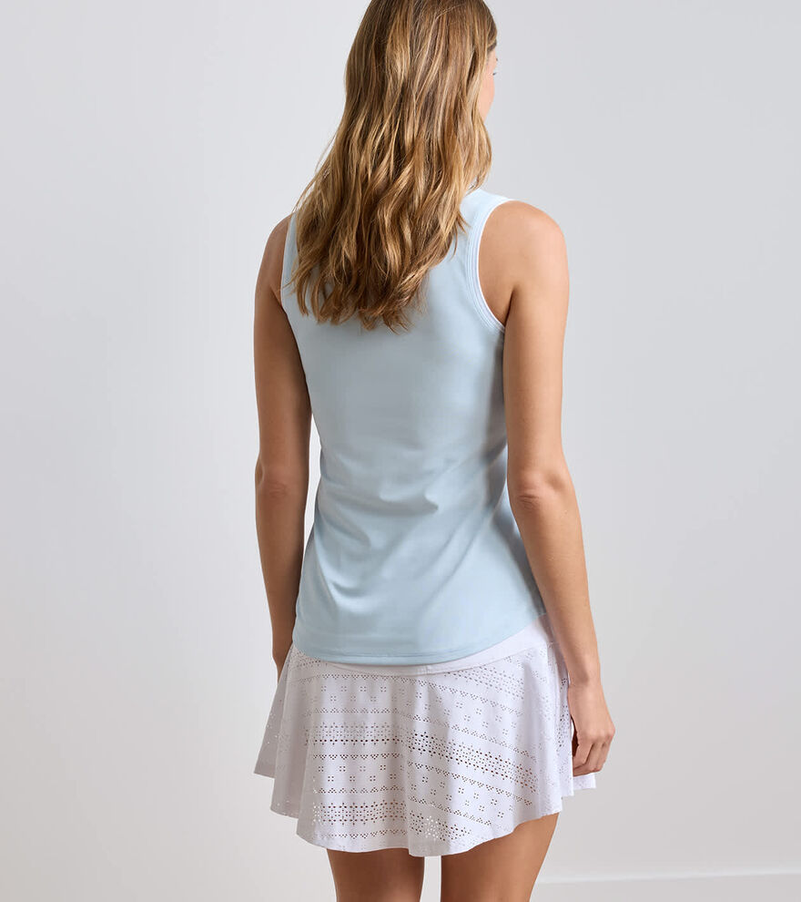 Canterbury Tipped Sport Mesh Sleeveless Polo - Alternate Image 2