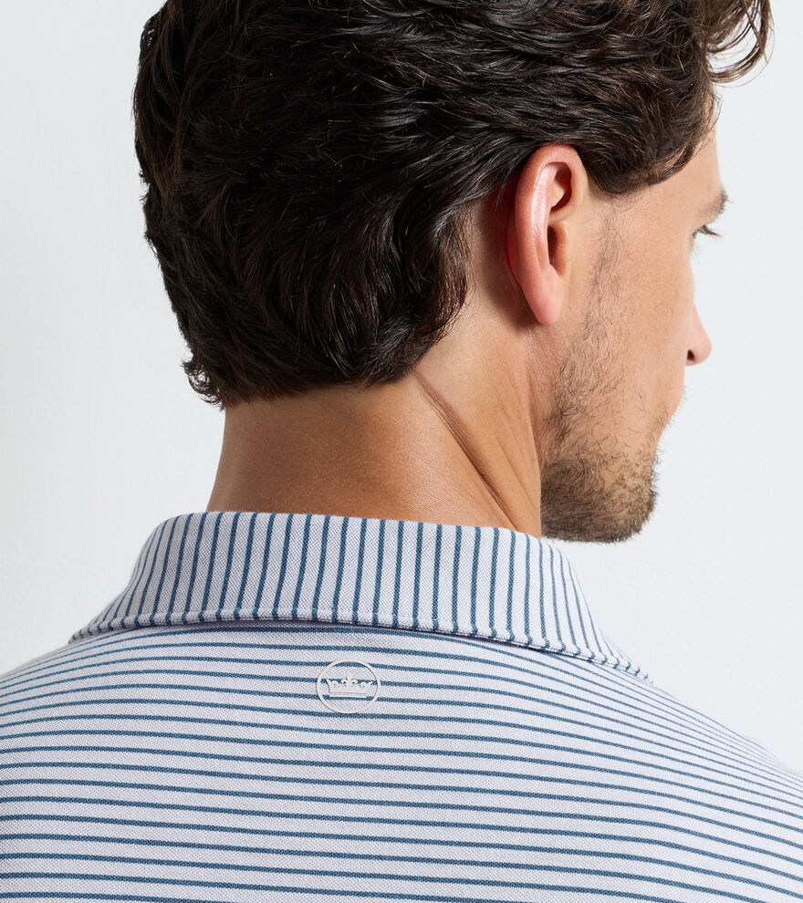 Albatross Stripe Cotton-Blend Piqu&eacute; Polo image number 4