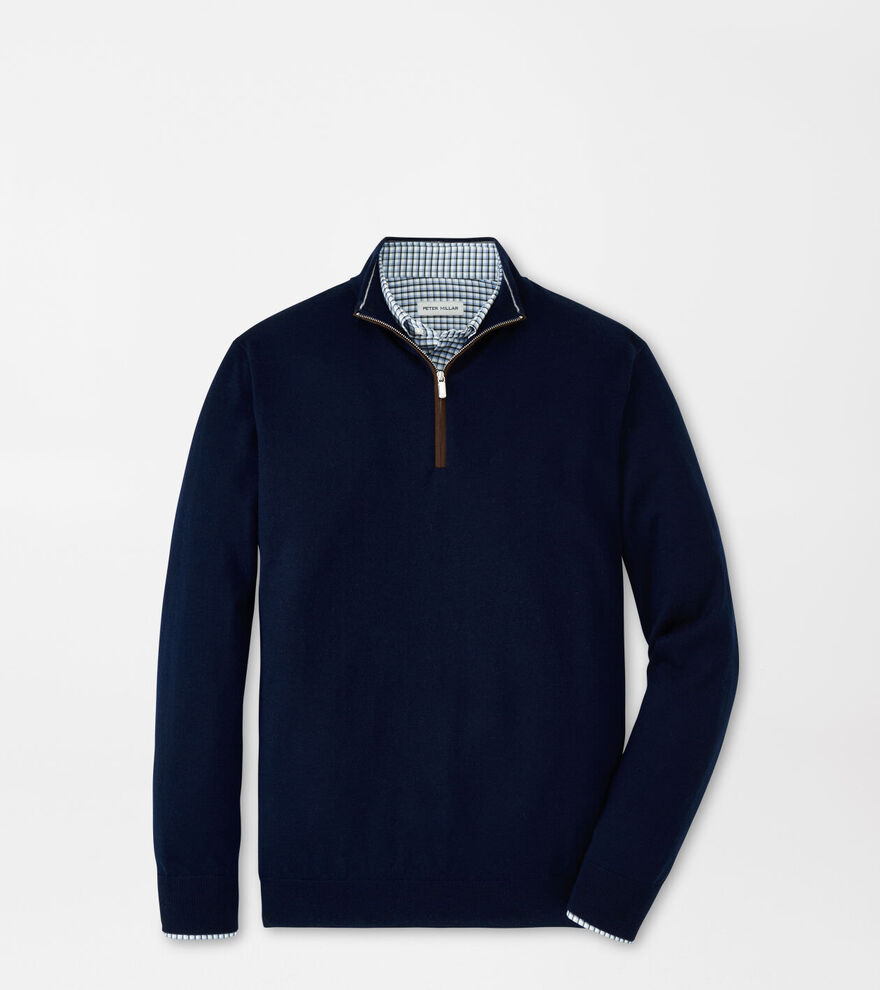 Autumn Crest Suede Trim Quarter-Zip image number 1
