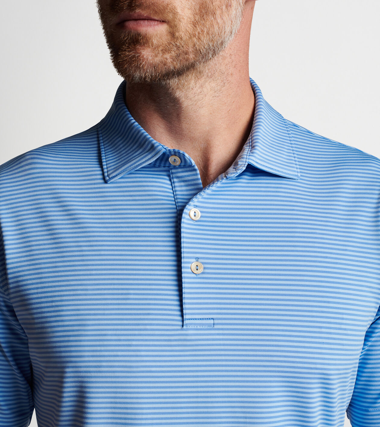 Peter millar competition stripe clearance performance polo