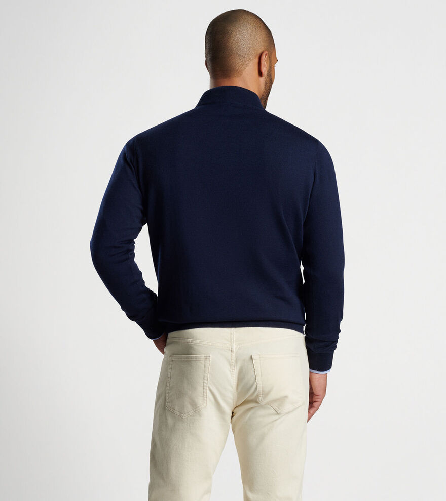 Autumn Crest Suede Trim Quarter-Zip image number 3