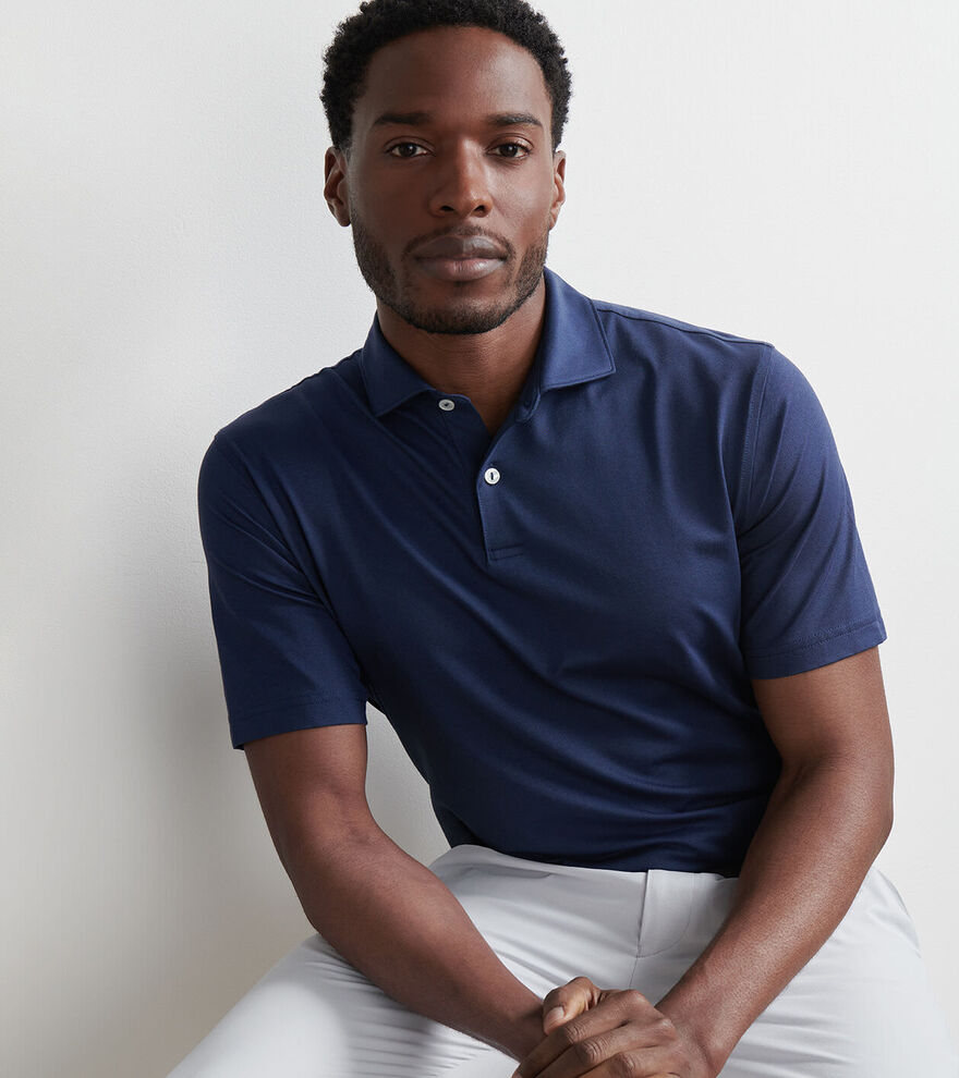 Albatross Cotton-Blend Piqu&eacute; Polo image number 2