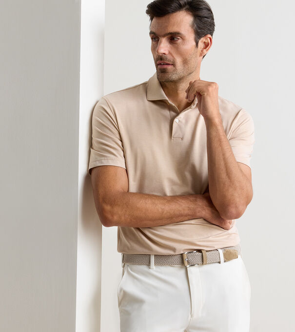 Albatross Cotton-Blend Piqu&eacute; Polo