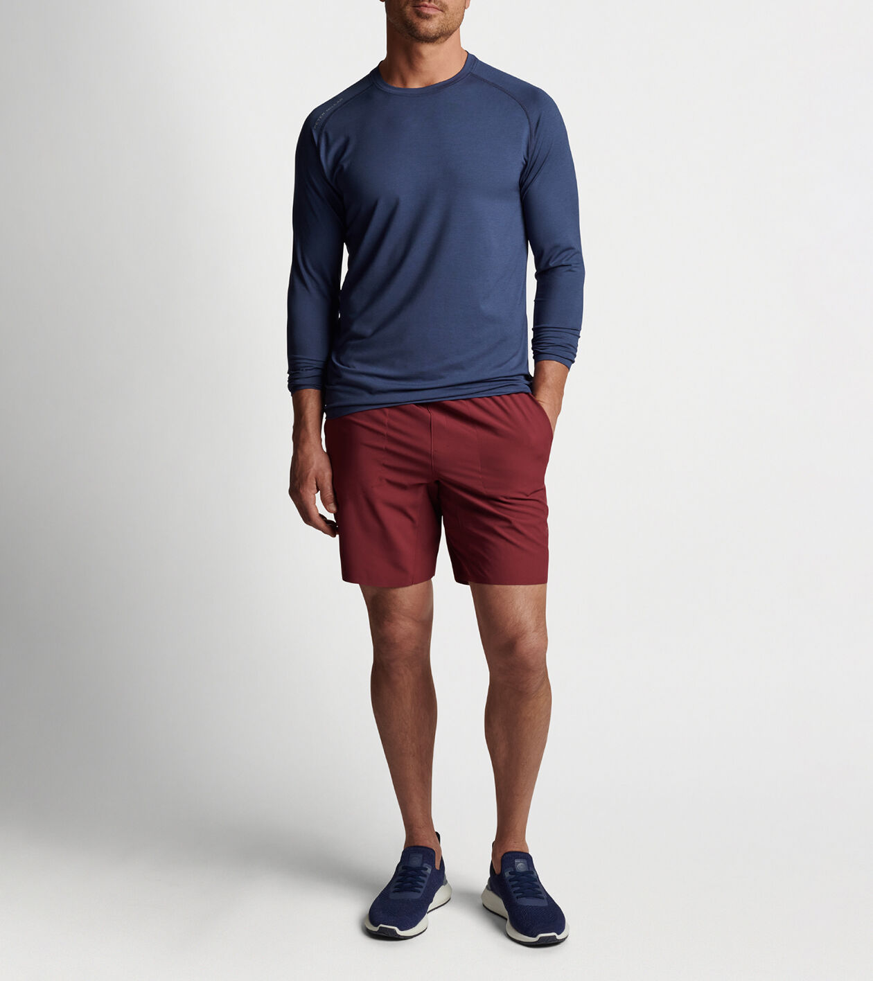 Long sleeve t shirt 2025 and shorts